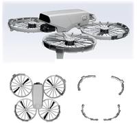 Pizgear Protection d'hélice for DJI, rabattable, protection d'hélices en TPU, anneau de protection anti-collision (noir) Protection d'hélice de drone(Schwarz)