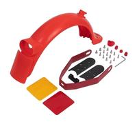 Pizgear Support métallique de Garde-Boue arrière avec Coussinet de Couverture d'écart, for Scooter électrique Xiaomi, M365 Pro Pro 2, Roue de Pneu de 8.5 à 10 Pouces Garde-Boue pour Skateboard(Rot)