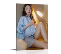 PIZKEEP Asian Beauty Poster Under The Light Art mural 60 x 90 cm