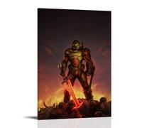 PIZKEEP Doom Eternal Poster sur toile 40 x 60 cm