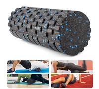 Pizsieat Rouleau de Massage avec Massage de Texture 3D, | 33x14CM | Foam Roller Blackroll,Rouleau Facial de Dureté Moyenne pour Se détendre des Fascias des Muscles, des Tissus Conjonctifs