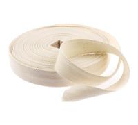 Pizsieat Ruban de Biai Double Plis 30mm x 50m Sangle Couture, Ruban à Chevrons en Sergé de Coton, Ruban de Biais pour DIY Craft, Couture, Loisirs Créatifs, Travaux Manuels (Blanc)