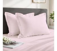 Pizuna Coton Luxueux 2 Taies d'oreiller 50x75 cm Rose Clair 800 Fils