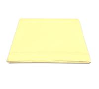 Pizuna Coton Peigné Drap Plat 2 Personnes 270x310 cm Jaune Doux, 100% Coton Longue Tige 400 Fils Armure Satin Drap Plat de Luxe avec Ourlet élégant (Drap Plat pour Lit Jaune Doux)