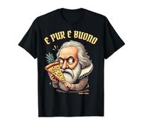 Pizza à l'ananas drôle Galileo Galilei Nerds historiques T-Shirt