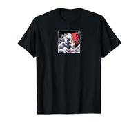 Pizza à mâcher colossale Kaiju Beaver Monster Japan Art T-Shirt Graphique avec Valeur