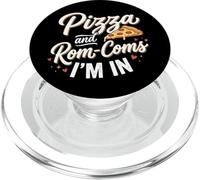 Pizza and Rom-Coms Soirée cinéma Amusante et Confortable PopSockets PopGrip pour MagSafe