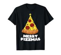 Pizza Arbre de Noël Pizzas Joyeux Noël T-Shirt