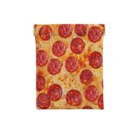 Pizza au Pepperoni modèle 3D, Sac de Rangement pour Femmes, Portefeuille supérieur à Presser, Petit Porte-Monnaie, Pochette de Changement