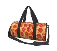Pizza au Pepperoni modèle 3D, Sac de Voyage de Grande capacité, Sac à Main Rond, Sac de Voyage de Sport, fourre-Tout, Sac de Fitness