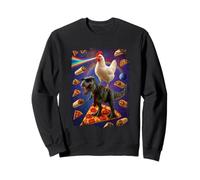 Pizza au Taco Burrito Space T Rex au Poulet Sweatshirt