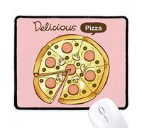Pizza Aux Saucisses Et Champignons, Spécialités Italiennes Tapis De Souris Gaming Bords Cousus Tapis De Souris Portable Mouse Pad pour Jeu Voyage Maison 25X30Cm