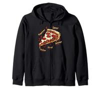 Pizza avec Saucisse Anatomy of The Best Pizza Sweat à Capuche