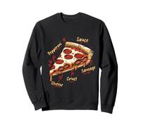 Pizza avec Saucisse Anatomy of The Best Pizza Sweatshirt