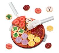 Pizza Bois Pizza Cuisine Enfant Ensemble,Pizza Bois Bébé,Pizza Simulation Cuisine,Aliments Dinettes Jouer Cuisine,Educational and Creative Toy,Meilleurs Cadeaux pour garçons et Filles