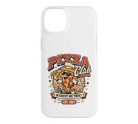 Pizza Club in Crust We Trust Retro Pizza Mascotte Cadeau Coque pour iPhone 14 Plus