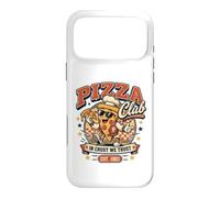 Pizza Club in Crust We Trust Retro Pizza Mascotte Cadeau Coque pour iPhone 17 Pro Max