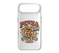 Pizza Club in Crust We Trust Retro Pizza Mascotte Cadeau Coque pour iPhone Air