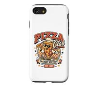 Pizza Club in Crust We Trust Retro Pizza Mascotte Cadeau Coque pour iPhone SE (2020) / 7/8