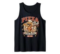 Pizza Club in Crust We Trust Retro Pizza Mascotte Cadeau Débardeur