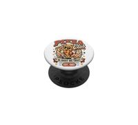 Pizza Club in Crust We Trust Retro Pizza Mascotte Cadeau PopSockets PopGrip Adhésif
