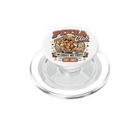 Pizza Club in Crust We Trust Retro Pizza Mascotte Cadeau PopSockets PopGrip pour MagSafe