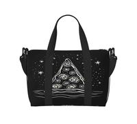 (Pizza Constellation) Sac de voyage imperméable et léger - Grand bagage à main pour voyages de 3 à 5 jours | Voyage en avion, sport, week-end | Homme et femme (lot de 1), Noir , Taille unique