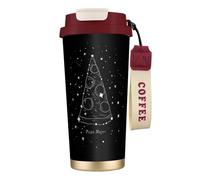 Pizza Constellation Tasse à café à double paroi en acier inoxydable 316, durable, isolée et élégante, adaptée pour les amateurs de café et de thé
