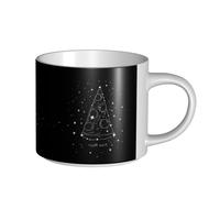 Pizza Constellation Tasse en céramique de grande capacité, corps délicat, corps épais, simple et élégant