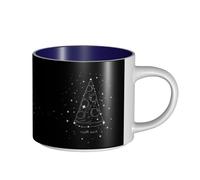 Pizza Constellation Tasse en céramique de grande capacité, corps délicat, corps épais, simple et élégant