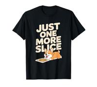 Pizza Corgi Just One More Slice Chien avec Inscription en Allemand T-Shirt
