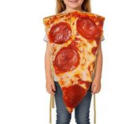 Pizza Costume - Polyester, Food Cosplay Outfit Funny Realistic Design | Pizza Slice Costume pour Halloween, Dress-Up Party, Outdoor Carnival, Role Playing, For Adult, Couples, Kids, Christmas