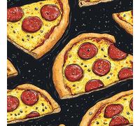 Pizza Cuisine Gastronomique Papier Peint Épaissir Mat Auto Adhésif 44x500 cm Restauration Rapide Meubles Autocollants Amovible Comptoir Contact Papier Stickers Muraux pour Bains Salon Chambre