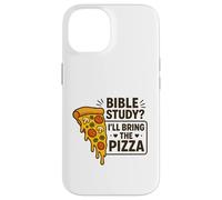 Pizza d'étude biblique Humour chrétien Jeunesse Foi Fun Joke Coque pour iPhone 14