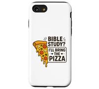 Pizza d'étude biblique Humour chrétien Jeunesse Foi Fun Joke Coque pour iPhone SE (2020) / 7/8
