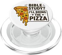 Pizza d'étude biblique Humour chrétien Jeunesse Foi Fun Joke PopSockets PopGrip pour MagSafe