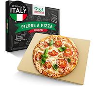 Pizza Divertimento Pierre à pizza pour four et grill à gaz - Pierre à pizza en cordiérite - Pour une base croustillante et une garniture juteuse