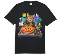 Pizza DJ Cat Comfort Colors Adult Heavyweight T-Shirt