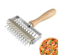 Pizza Docker Roller - Outil De Perforation De Pâte, Perforateur En Acier Inoxydable Pour Une Cuisson Uniforme, Accessoire De Perçage De Pâtisserie Anti-ampoules Pour Pizza, Préparation De Pâte À
