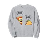 Pizza drôle amateur de tacos fille femme fille fille junk food junkie Sweatshirt