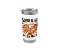 Pizza e allegria: Perfetto per ogni pizzaïolo Gobelet isotherme en acier inoxydable double paroi