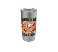Pizza e allegria: Perfetto per ogni pizzaïolo Gobelet isotherme en acier inoxydable double paroi