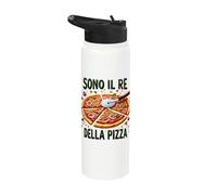 Pizza e allegria: Perfetto per ogni pizzaïolo Stainless Steel Insulated Water Bottle