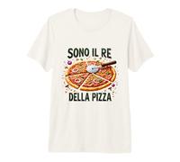 Pizza e allegria: Perfetto per ogni pizzaïolo T-Shirt Haut de Gamme