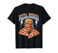 Pizza et hamburger vintage T-Shirt