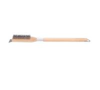 Pizza Four Brosse en Acier Inoxydable Grattoir Poils en Acier Manche en Bois Outil De Nettoyage Commercial Cuisine Restaurant