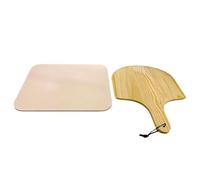 Pizza Grill Stone - Paddle À Pizza, Dalle De Four | Ampliceur De Croûte À Pizza À Haute Température, Dalle De Pain Artisanal Pratique, Carreaux De Barbecue En Plein Air, De Cuisson Rectangle, P