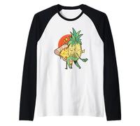Pizza hawaïenne drôle ananas bande dessinée pizza hawaïenne Manche Raglan