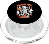 Pizza Humoristique aux fantômes d'halloween Mummy Mia PopSockets PopGrip pour MagSafe