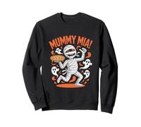 Pizza Humoristique aux fantômes d'halloween Mummy Mia Sweatshirt